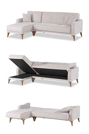 ست گوشه ای سفید 250 x 150 Kilim Mobilya - کد 382798617