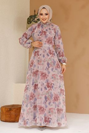 لباس حجاب صورتی زنانه رگولار Neva Style - کد 904086291