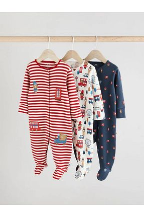 سرهمی خواب رنگی بچه گانه پنبه ای Next Baby - کد 905107714