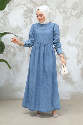 لباس حجاب آبی زنانه رگولار Neva Style - کد 904087670