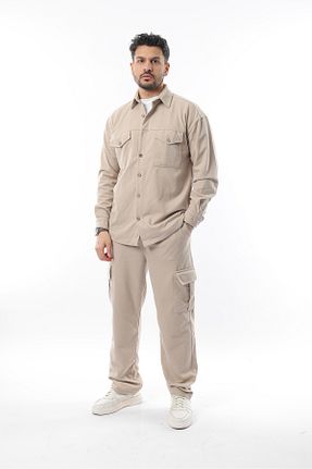 ست گرمکن بژ مردانه مخلوط ویسکون Genie - کد 904082974