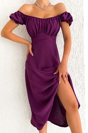 لباس بنفش زنانه بافتنی Mossta - کد 305686286