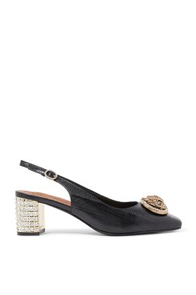صندل مشکی زنانه پاشنه ضخیم Kurt Geiger - کد 904082713