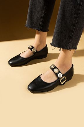 بابت مشکی زنانه چرم مصنوعی Pembe Potin - کد 899249862