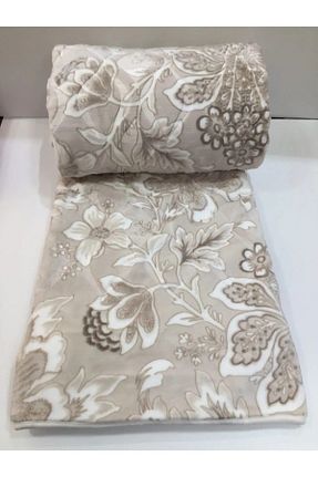 پتو تکنفره قهوه ای پلی استر Sarar - کد 368831019