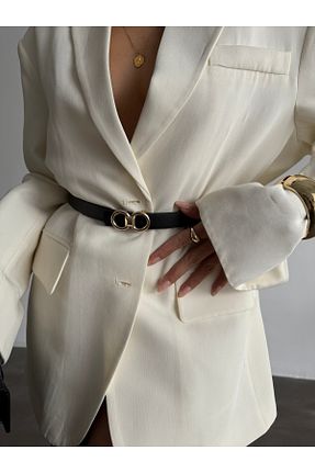 کمربند مشکی زنانه چرم مصنوعی Salpo Polimer Salpa - کد 904083775