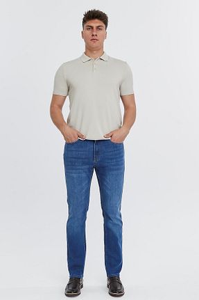 شلوار جین آبی مردانه پاچه لوله تفنگی CEDY DENIM - کد 234445953