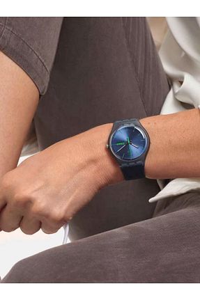 ساعت مچی سرمه ای زنانه 41 میلی متر Swatch - کد 771414091