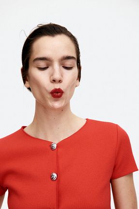 رویه قرمز زنانه تنگ H&M - کد 904117740