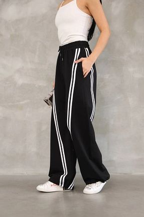 پائین تنه گرمکن اسپرت مشکی زنانه Rüzgara Dayanıklı sportiness - کد 905329318