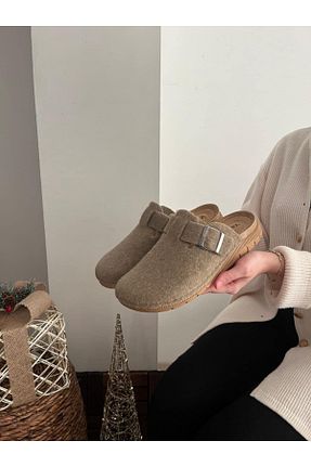 دمپائی خانگی بژ زنانه پارچه ای Behtah Kundura - کد 883613610