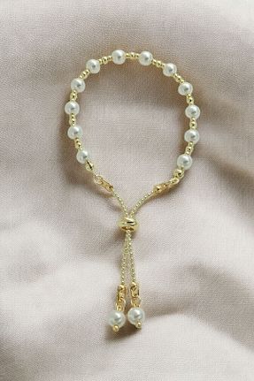 دستبند استیل (فولاد) طلائی زنانه استیل (فولاد) Çlk Accessories - کد 906096395