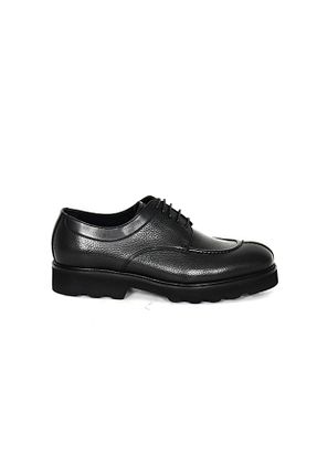 کفش کلاسیک مشکی مردانه چرم خالص Tuna - کد 904127515