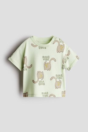 تیشرت سبز بچه گانه رگولار H&M - کد 904117414