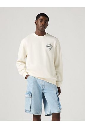 سوئیشرت سفید مردانه چاپی Levi