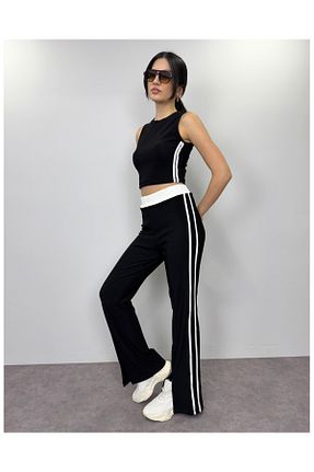 ست بالاتنه و پائین تنه مشکی زنانه بافت DEQ FASHION - کد 903307804