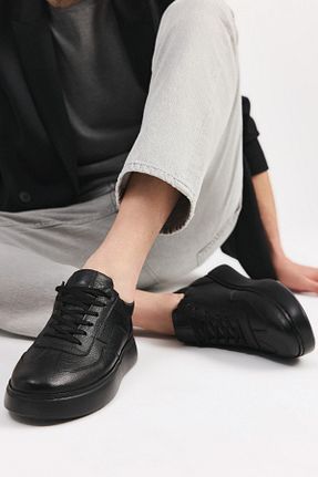 کفش کژوال مشکی مردانه چرم خالص Yaya by Hotiç - کد 890506800