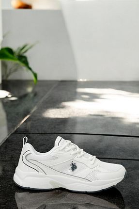 کفش اسنیکر سفید زنانه بند دار U.S. Polo Assn. - کد 904226423