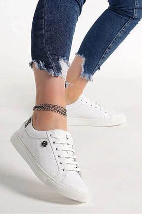 کفش اسنیکر سفید زنانه بند دار U.S. Polo Assn. - کد 904225157