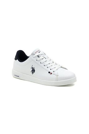 کفش اسنیکر سفید مردانه بند دار U.S. Polo Assn. - کد 904225588