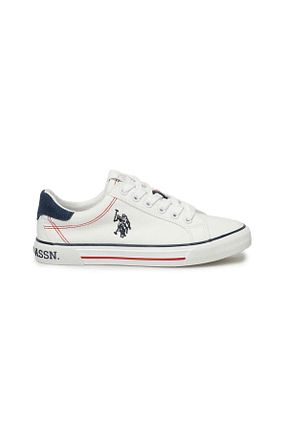 کفش اسنیکر سفید زنانه بند دار U.S. Polo Assn. - کد 904227982