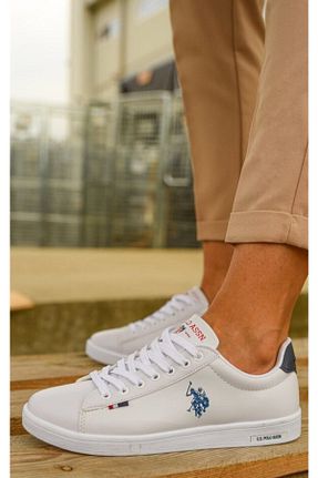 کفش اسنیکر سفید زنانه بند دار U.S. Polo Assn. - کد 904229101
