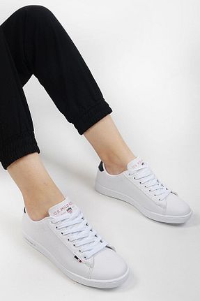 کفش اسنیکر سفید زنانه بند دار U.S. Polo Assn. - کد 904225620
