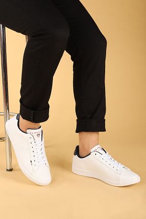 کفش اسنیکر سفید مردانه بند دار U.S. Polo Assn. - کد 904225873