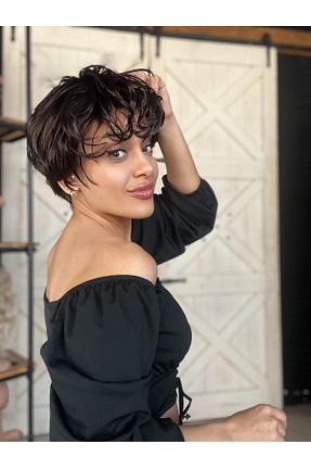 کلاه گیس قهوه ای زنانه Suzan Peruk - کد 904229500