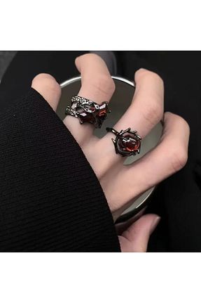 انگشتر استیل (فولاد) مشکی زنانه استیل (فولاد) Çelik - کد 904234305
