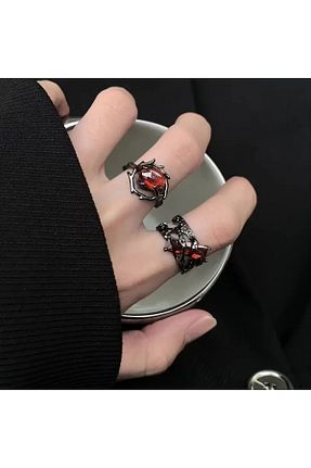 انگشتر استیل (فولاد) مشکی زنانه استیل (فولاد) Çelik - کد 904234305