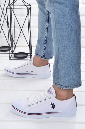 کفش اسنیکر سفید زنانه بند دار U.S. Polo Assn. - کد 904232682