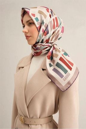 روسری قهوه ای İpek Tivil Armine - کد 904239344