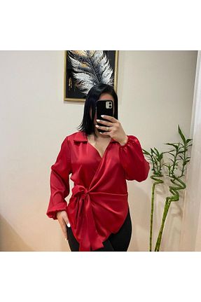 پیراهن قرمز زنانه گشاد S&G Vibe - کد 903700143
