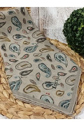 شال طوسی زنانه پنبه ای Aydmr Aksesuar - کد 905510045