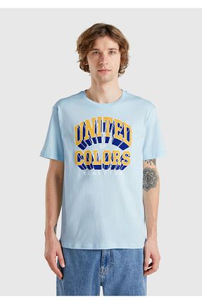 تیشرت متالیک مردانه Relaxed United Colors of Benetton - کد 904291019
