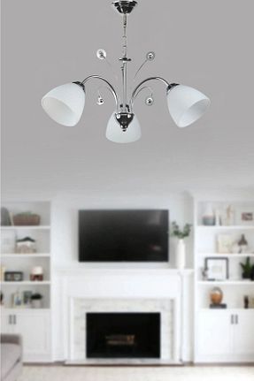 لوستر سفید کروم Ömür Avize - کد 33922984