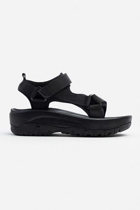 صندل مشکی زنانه پاشنه پر NİŞANTAŞI SHOES - کد 904300358