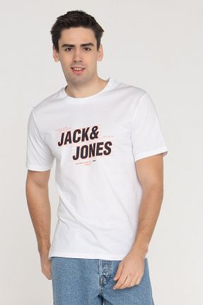 تیشرت سفید مردانه رگولار Jack & Jones - کد 886399399