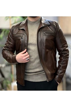 کاپشن قهوه ای مردانه رگولار SAVARA - کد 878712944