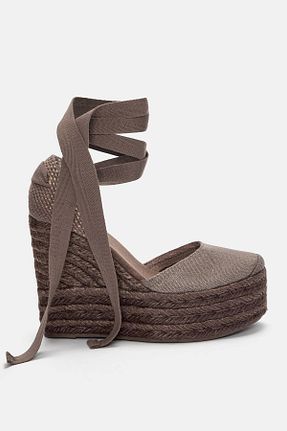 صندل قهوه ای زنانه پاشنه پر Pull & Bear - کد 905559644
