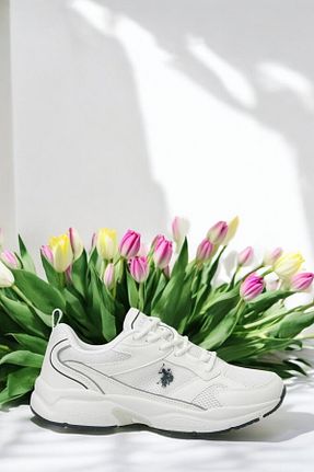 کفش اسنیکر سفید مردانه بند دار U.S. Polo Assn. - کد 904311346