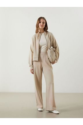 شلوار کرمگن مشکی زنانه پاچه کش دار LC Waikiki - کد 904786716
