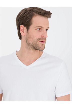تیشرت سفید مردانه رگولار Pierre Cardin - کد 904306861