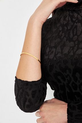 دستبند نقره طلائی زنانه 18 عیار Ventino Silver - کد 904310499