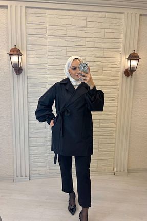 کت حجاب مشکی زنانه Relaxed ZAMANE - کد 904312117