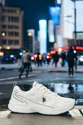 کفش اسنیکر سفید زنانه بند دار U.S. Polo Assn. - کد 904316893