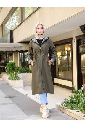 ترنچکت سبز زنانه پنبه پلی استر HARMONY GLOBAL - کد 902365167