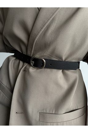 کمربند مشکی زنانه چرم مصنوعی Salpo Polimer Salpa - کد 904327389