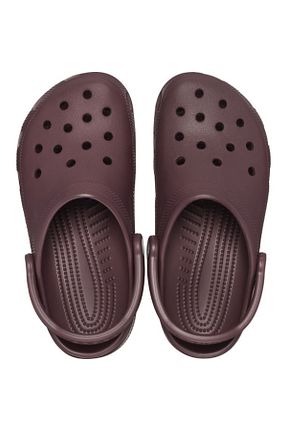 دمپائی زرشکی زنانه پاشنه تخت Crocs - کد 904360309